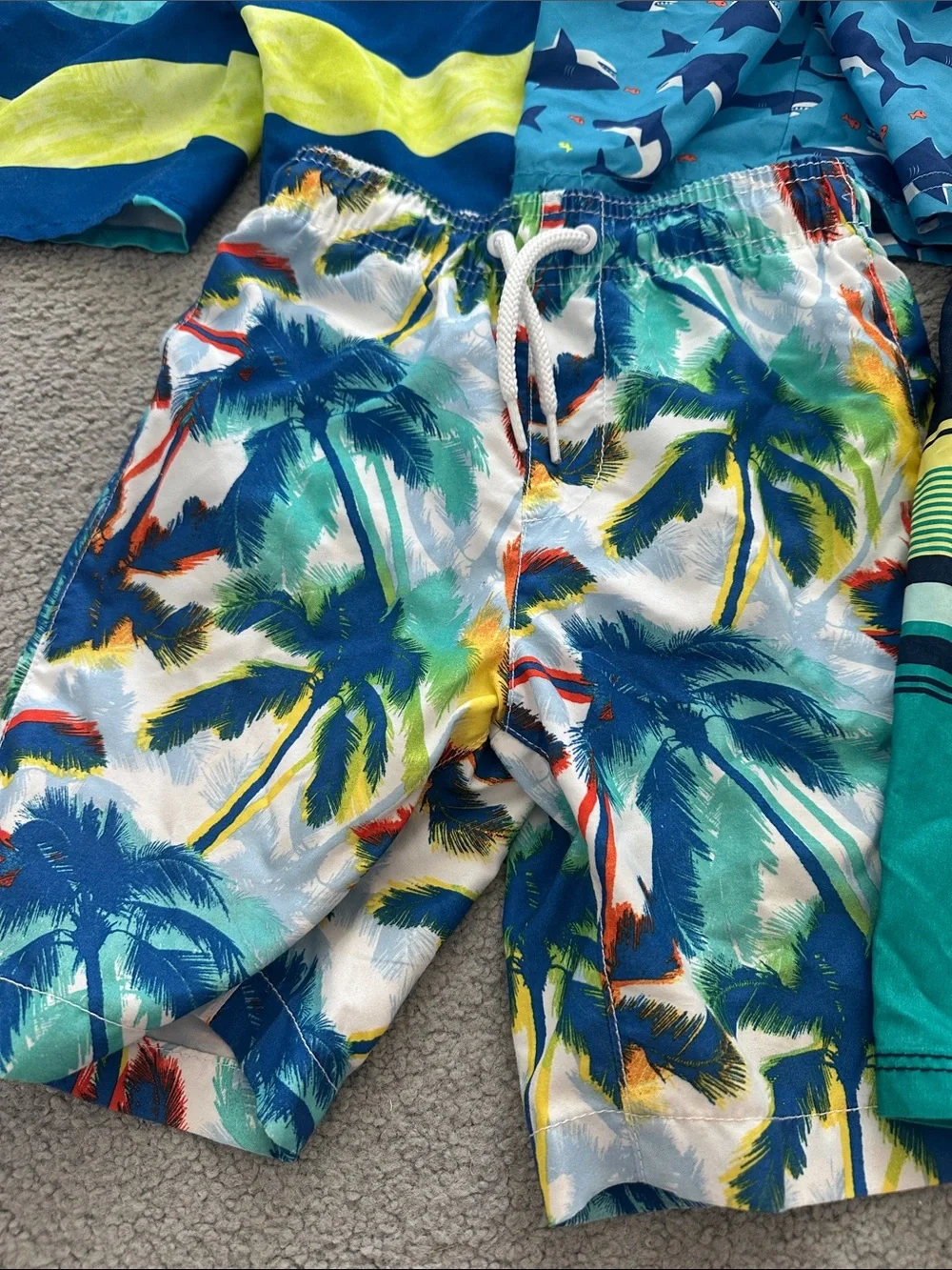 Old Navy Boys Bright Multi-Color Swim Set - Yellow, Blue, Red, Teal